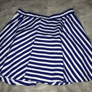 polo golf mini skirt blue and white stripes